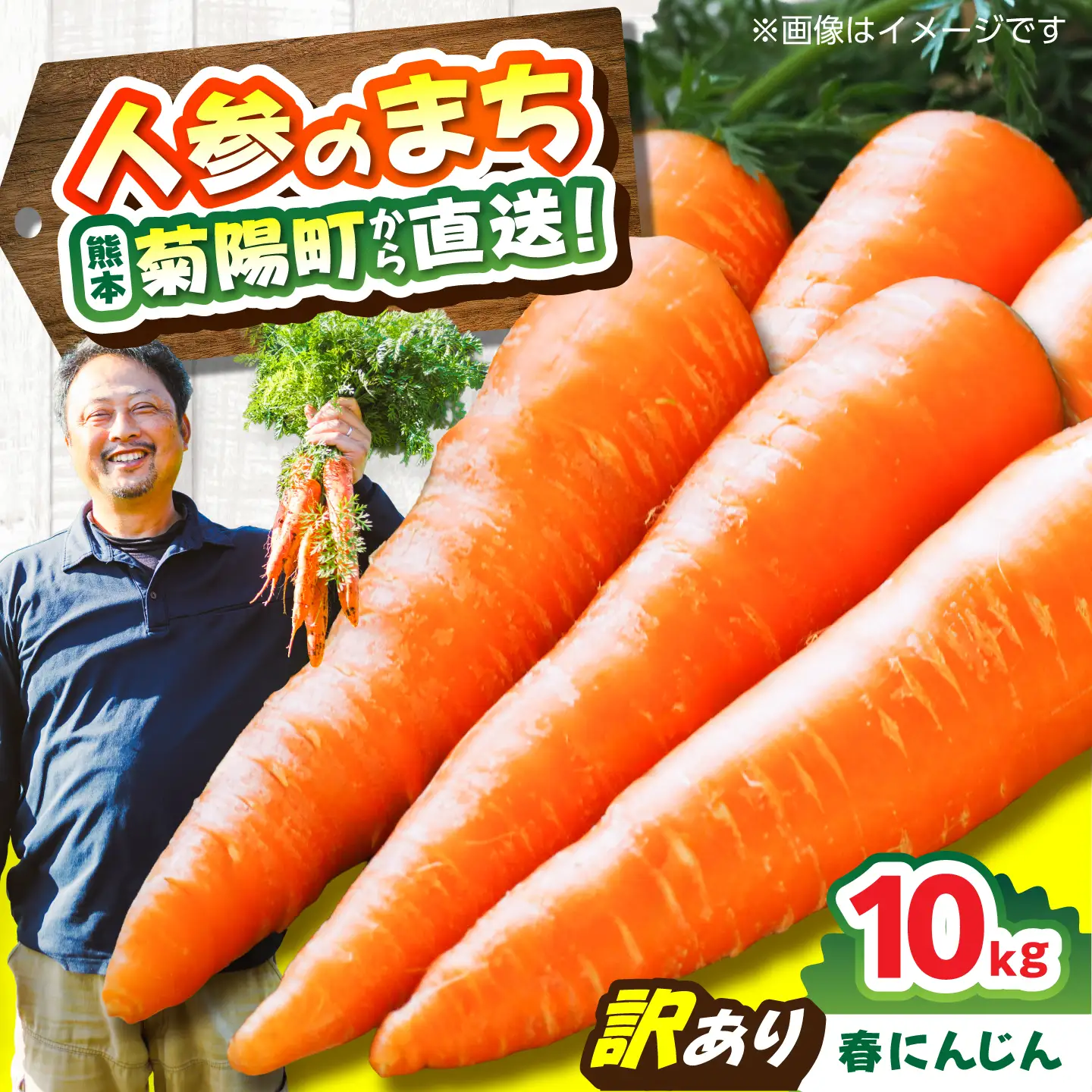 訳あり】菊陽春にんじん 10kg (訳あり) / にんじん アロマレッド 翔彩