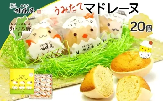 胡蝶庵　うみたてマドレーヌ　20個セット