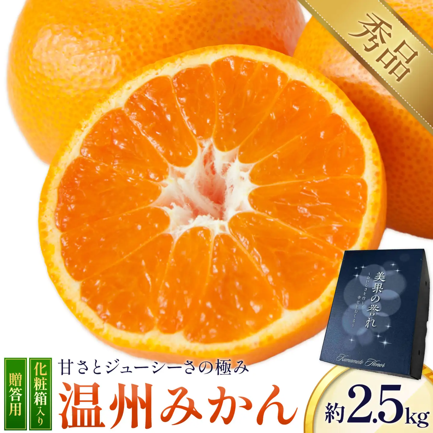 温州みかん贈答用 2.5㎏ 化粧箱 日本フルーツ株式会社《11月上旬-2月中旬頃出荷》