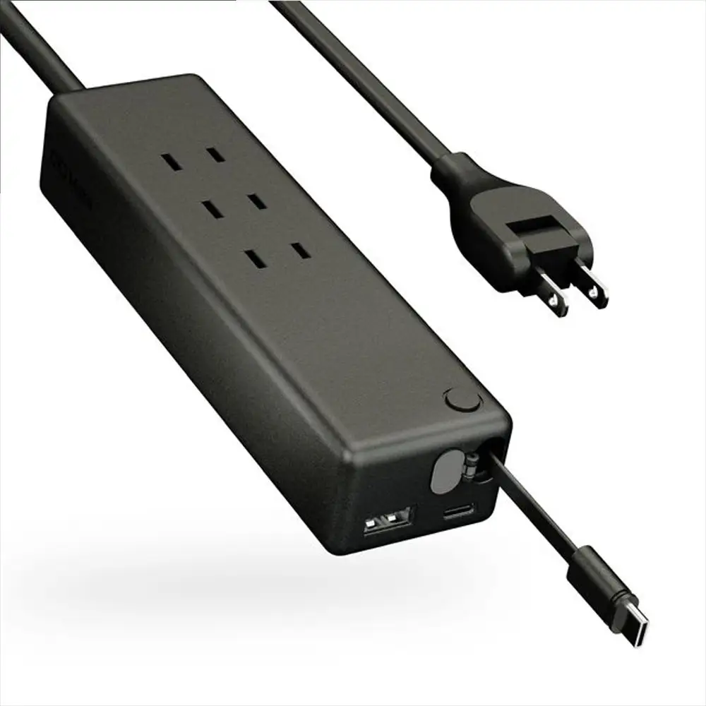 CIO 電源タップ マルチタップ 延長コード 1.5m USB-C×2 USB-A×1  Mate Tap002 ライトブラック [2667]