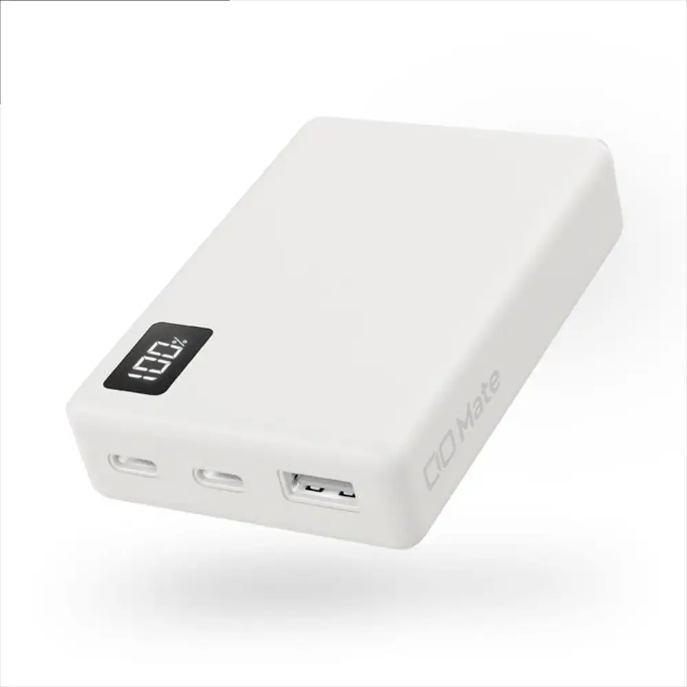 CIO モバイルバッテリー 10000mAh Mate Powerbank 001 ナチュラルホワイト [2674]