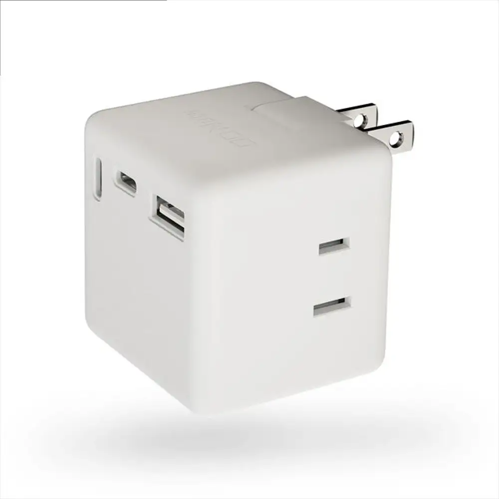 CIO 充電器 電源タップ コンセント マルチタップ 急速充電 USB-C×2 USB-A×1 Mate Tap001 ナチュラルホワイト [2686]