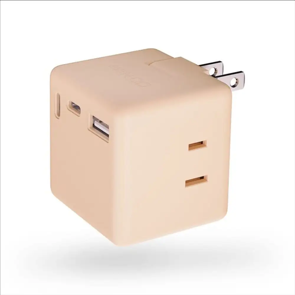 CIO 充電器 電源タップ コンセント マルチタップ 急速充電 USB-C×2 USB-A×1 Mate Tap001 シェルピンク [2687]