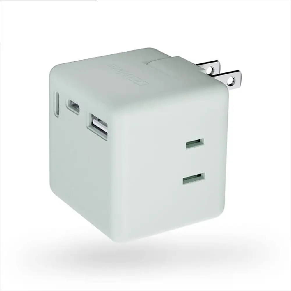 CIO 充電器 電源タップ コンセント マルチタップ 急速充電 USB-C×2 USB-A×1 Mate Tap001 カームブルー [2689]