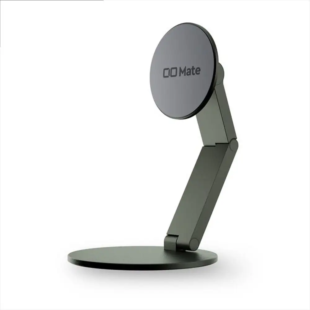 CIO スマホスタンド 卓上 iPhone マグネット式 マグセーフ MagSafe 折りたたみ 角度調整 Mate Magnet Stand モスグリーン [2708]