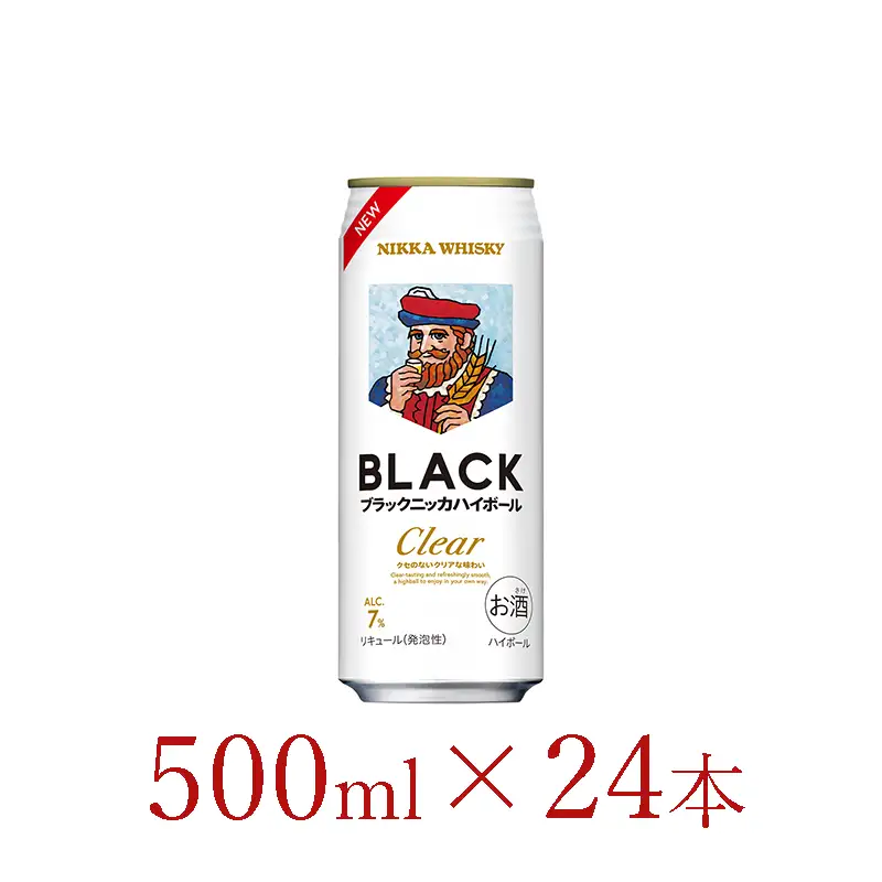 アサヒ ブラックニッカクリア ハイボール缶 500ml×24本