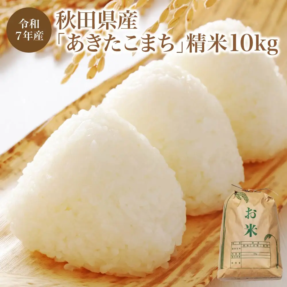 【令和7年産】秋田県産「あきたこまち」精米10kg（10kg×1袋）　【190P9002】