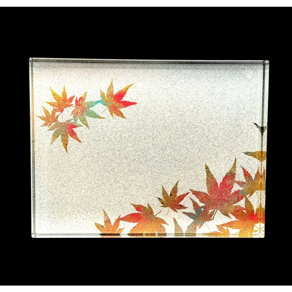 すし下駄 紅葉 梨地ホワイト ［NF292］