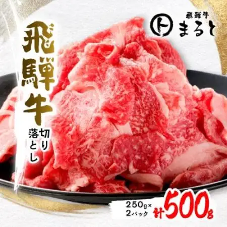 【毎月定期便】飛騨牛切り落とし250g×2p　すきやき・しゃぶしゃぶ・牛丼など全3回【配送不可地域：離島】【4086425】