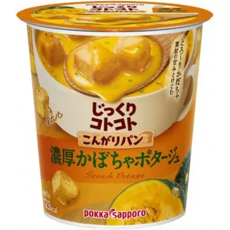 ポッカサッポロ　じっくりコトコト　こんがりパン　濃厚かぼちゃポタージュ　計24個(6個×4箱)【1713427】