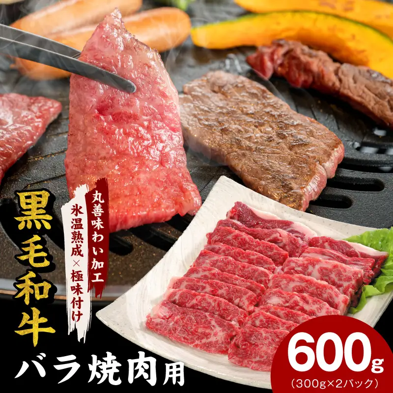 【氷温熟成×極味付け】黒毛和牛 バラ 焼肉用 600g