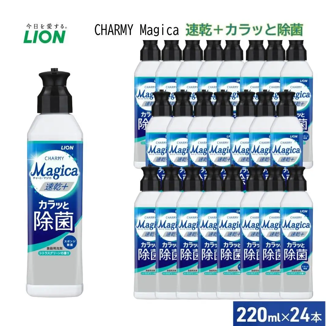 シジミさん専用魔法のようなブルーグレー★ラリック ミラベル かぼちゃ 13㎝ 香 洗剤 チャーミーマジカ 速乾＋カラっと除菌シトラスグリーン 24本