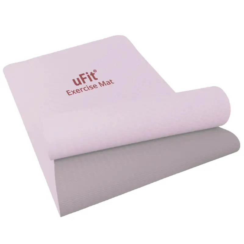uFit Exercise Mat　200×90cm【ピンクグレー】 【136027-4】