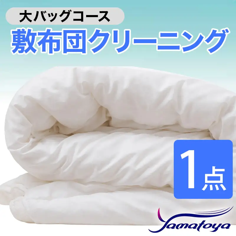 敷布団クリーニング 1点パック 大バッグコース 【丁寧 丸洗い セミダブル 敷き布団 寝具 こたつ 丸洗い クリーニング シーツ 高品質ヤマトヤクリーニング 糸魚川 帰省 年末年始 実家 寝具 布団クリーニング】