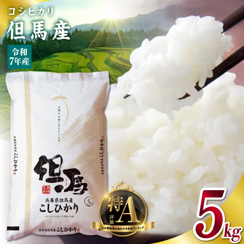 米 5kg コシヒカリ 特A 令和7年産 76-04