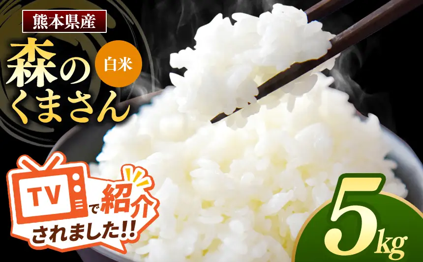 熊本県産 森のくまさん 白米 5kg