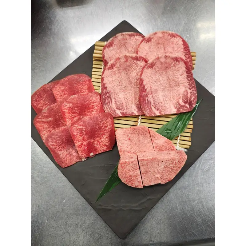 焼肉のプロが提供する、武蔵の牛タン半本分 3種食べ比べセット（350g）