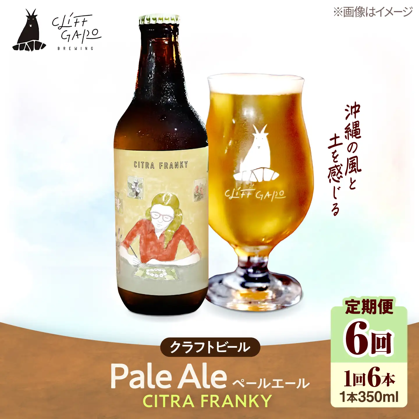 全6回定期便】-CLIFF BEER- CITRA FRANKY (ペールエール) 6本入り
