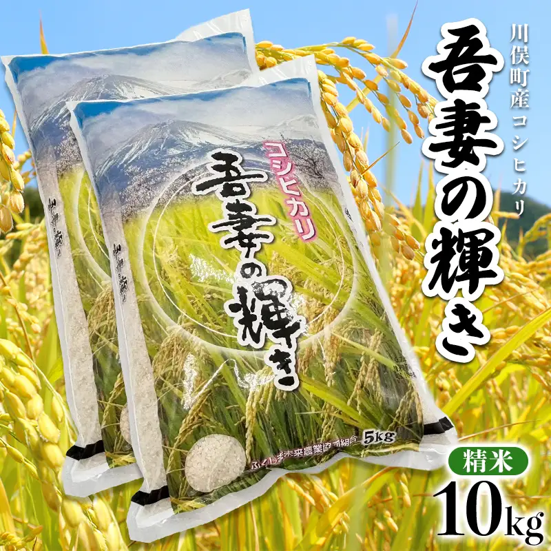 川俣町産 吾妻の輝き コシヒカリ 10kg 精米 FAF-0222