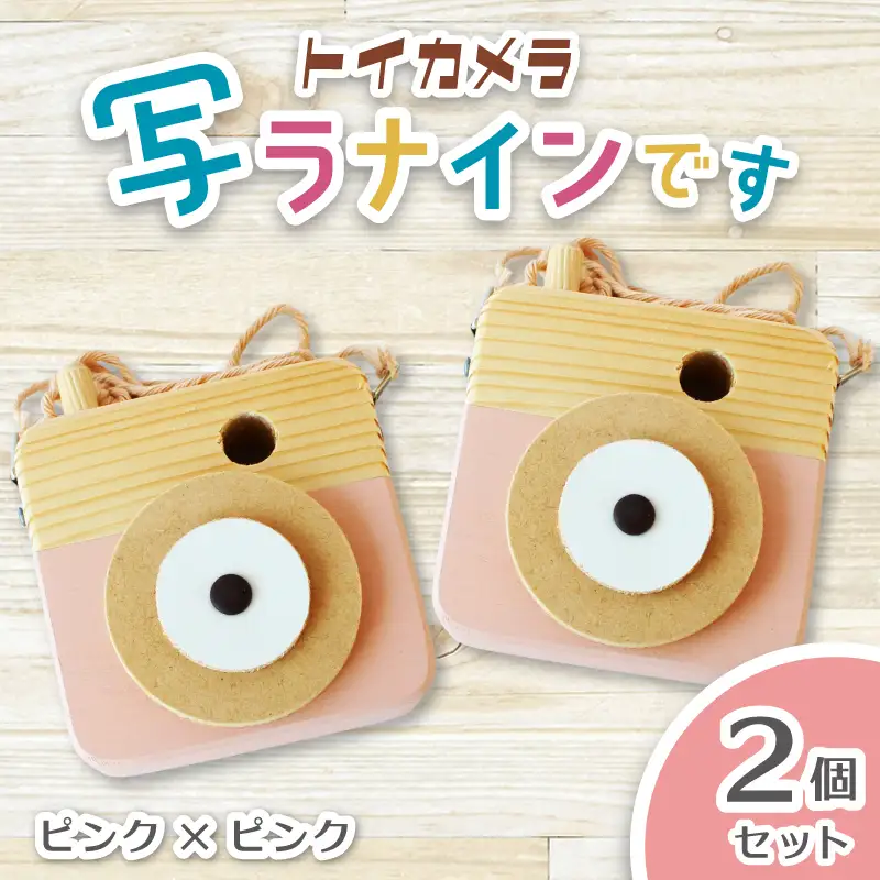 トイカメラ 写ラナインです 2個セット　ピンク2個 奈良県 葛城市【sugg006-1】