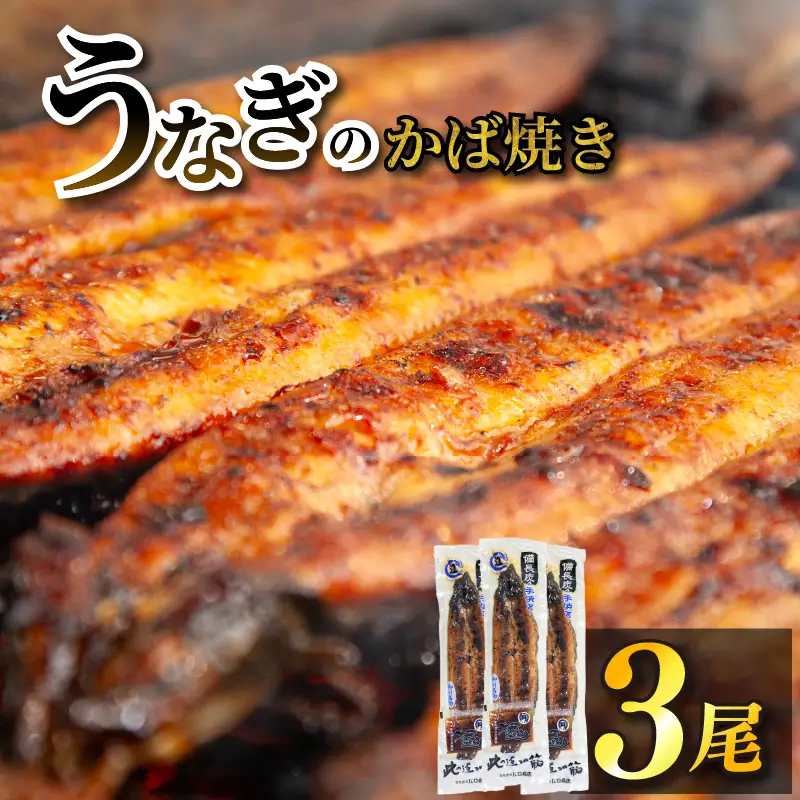 【江口商店】備長炭鰻蒲焼3尾 うなぎ YKM003 魚 鰻