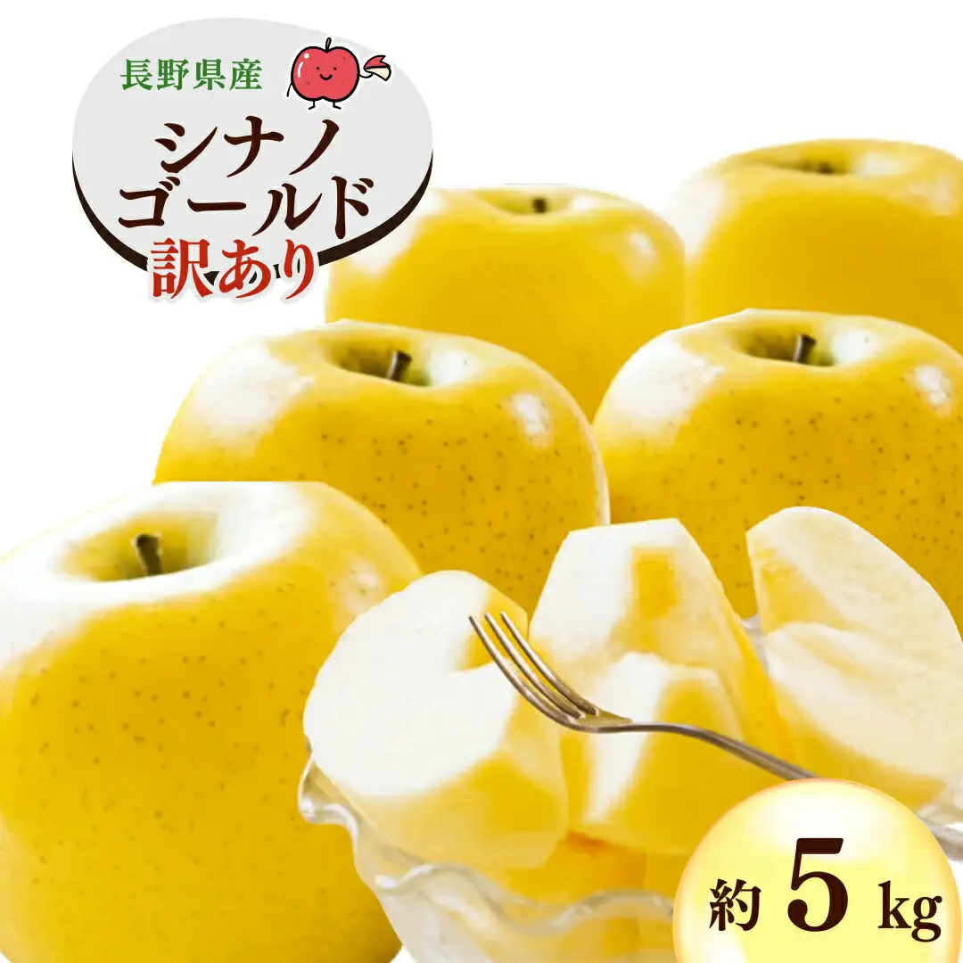【2026年先行予約】千曲市産 シナノゴールド りんご 約5kg 訳あり 家庭用 | りんご