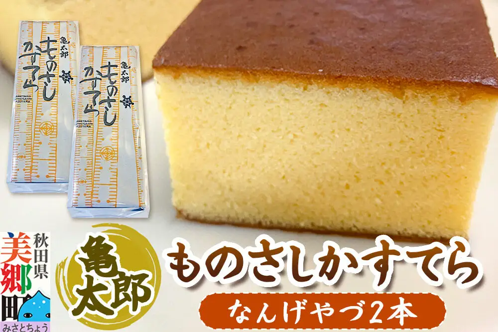 カステラ「ものさしかすてら」（なんげやづ）2本セット 亀太郎