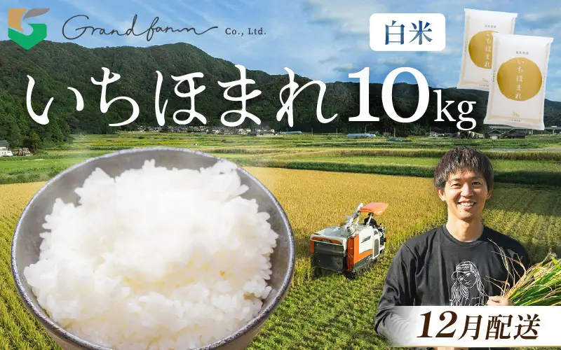 【先行予約】令和8年産 新米 いちほまれ 白米 10kg (5kg×2袋) 【2026年12月以降順次発送予定】 白米 10キロ [m46-c004_12]