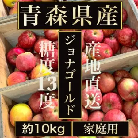 【青森の誇り】青森直送ジョナゴールドりんご約10kg(家庭用/訳あり)【配送不可地域：離島】【1740133】