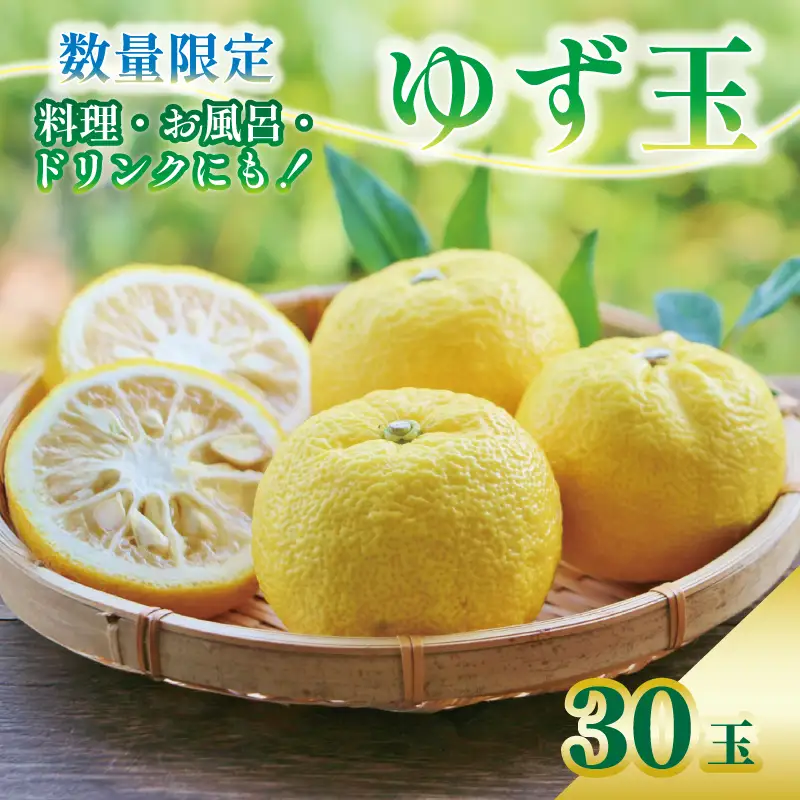 【先行予約】 安田町産 ゆず玉 料理にお酒にお風呂にどうぞ 期間限定