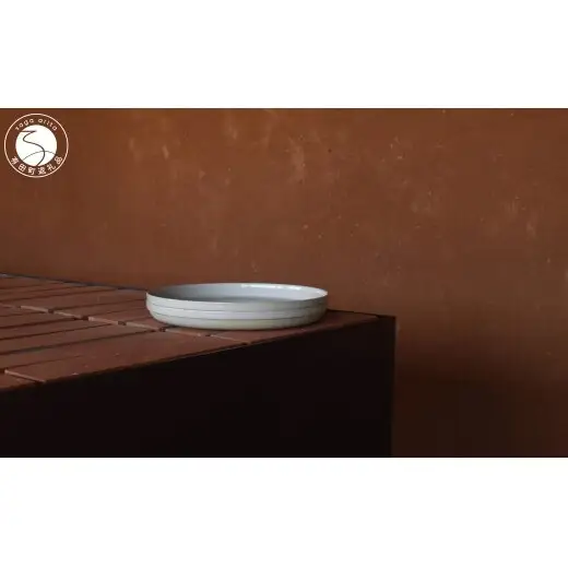 1616/ CMA Stack Flat 180 Earth Grey 2枚セット【1616/arita japan】有田焼 セシリエ・マンツ 北欧 デンマーク 食器 器 うつわ 皿 プレート グレー シンプル スタッキング シック モダン A20-665