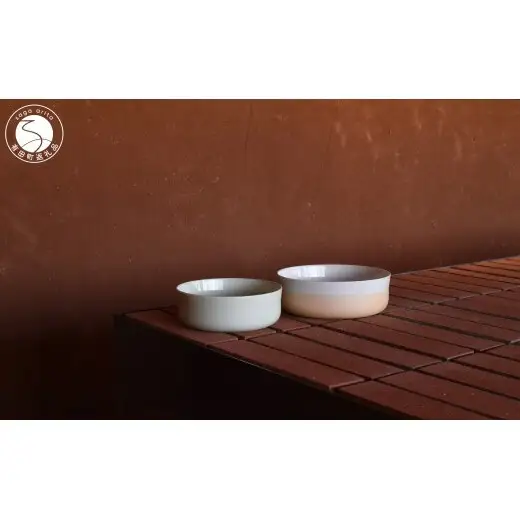 1616/ S&B Bowl 140 Light Green & Bowl 160 White / Light Orange 2点セット【1616/arita japan】有田焼 ショルテン＆バーイングス デザイン オランダ 食器 器 うつわ ボウル 小鉢 パステルカラー ホワイト オレンジ シンプル シック モダン インテリア グリーン ギフト A35-701