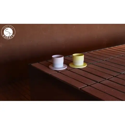 1616/ S&B Espresso Cup & Coaster Light Yellow / Light Pink 2色セット【1616/arita japan】有田焼 ショルテン＆バーイングス デザイン オランダ 食器 器 うつわ カップ エスプレッソカップ パステルカラー イエロー ピンク シンプル シック モダン ギフト A35-705