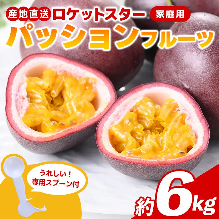 【D99001】＜先行受付＞ パッションフルーツ ロケットスター 約6kg 鹿児島県産 産地直送【グリーンファースト】