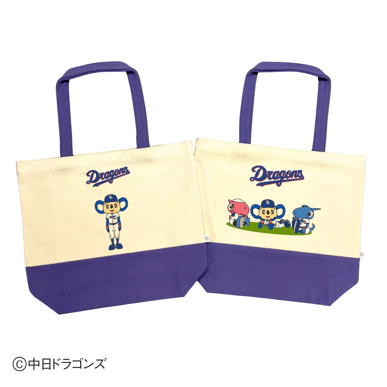 【中日ドラゴンズとのコラボアイテム】のこり染×ドアラトートバッグ マスコット・90周年