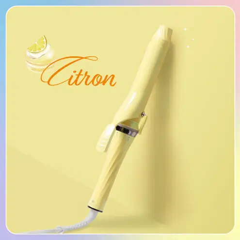 クレイツ マカロンカールアイロン 32mm 120℃～200℃ 海外対応 交流(コード)式 シトロン CCM-G32Y ヘアアイロン スタイリング ストレートアイロン コテ ヘアケア 家電 電化製品 美容 美容家電 福岡県 福岡市 福岡