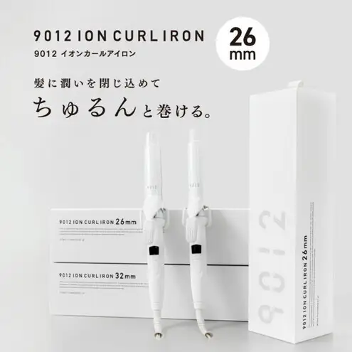 クレイツ 9012 イオンカールアイロン 26mm 120～200℃ 海外対応 交流(コード)式 CC9012-G26W ヘアアイロン スタイリング ストレートアイロン コテ ヘアケア 家電 電化製品 美容 美容家電 福岡県 福岡市 福岡