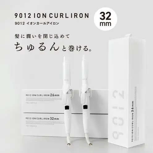 クレイツ 9012 イオンカールアイロン 32mm 120～200℃ 海外対応 交流(コード)式 CC9012-G32W ヘアアイロン スタイリング ストレートアイロン コテ ヘアケア 家電 電化製品 美容 美容家電 福岡県 福岡市 福岡