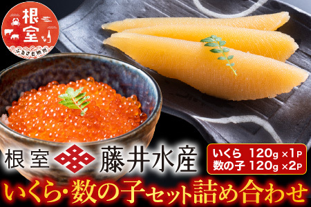[鮭匠ふじい]いくら120g・数の子240g A-42088