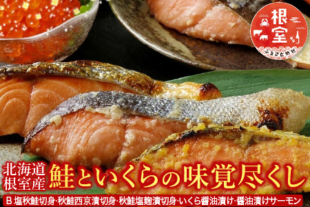 【北海道根室産】[鮭匠ふじい]鮭といくらの味覚尽くし B-42001