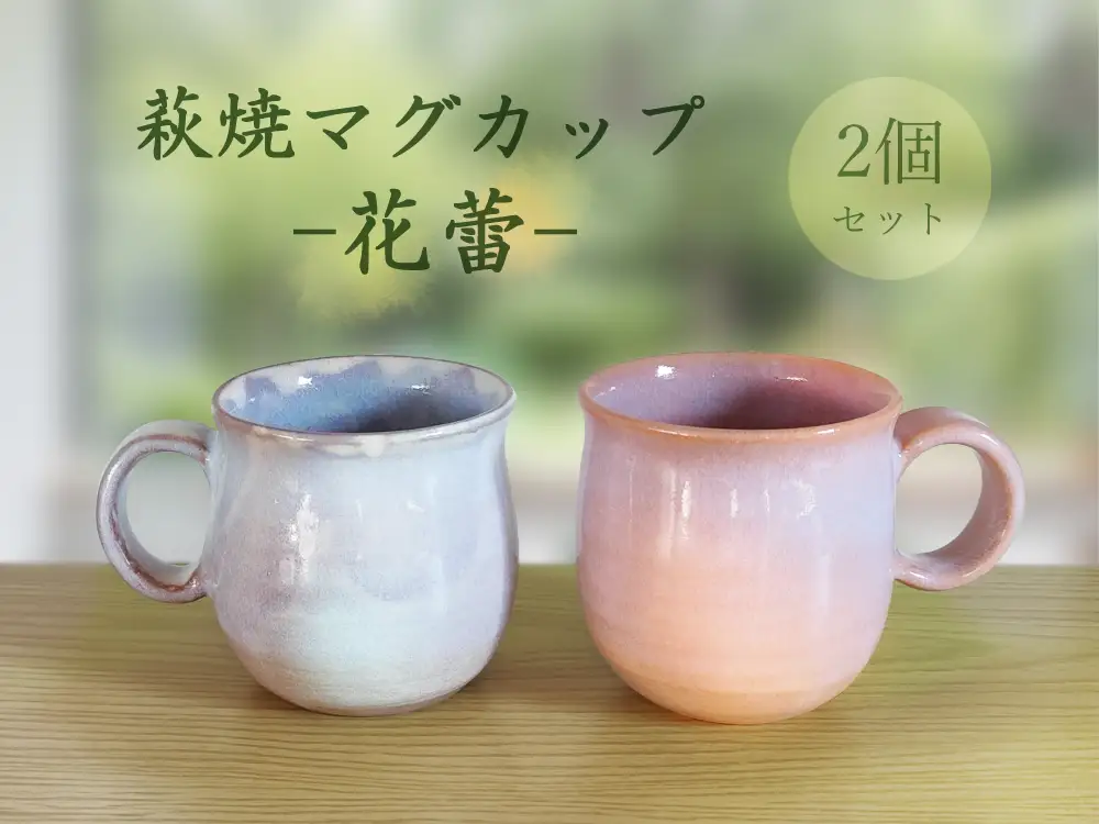 D554 萩焼マグカップセット-花蕾-