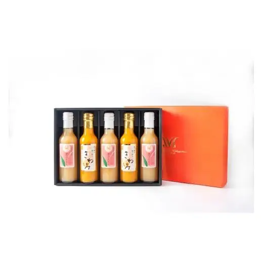 N088　きわみみかんジュース２００ｍｌ　２本　あら川の桃ドリンク２００ｍｌ　３本
