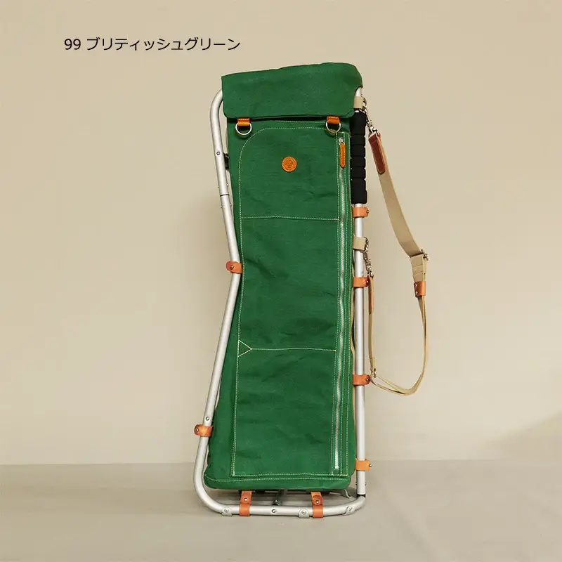 木の庄帆布 フラスコボトムフレームキャディバッグ レギュラータイプ KinoshoTRANSIT KH-FBCB901T C/#99 ブリティッシュグリーン