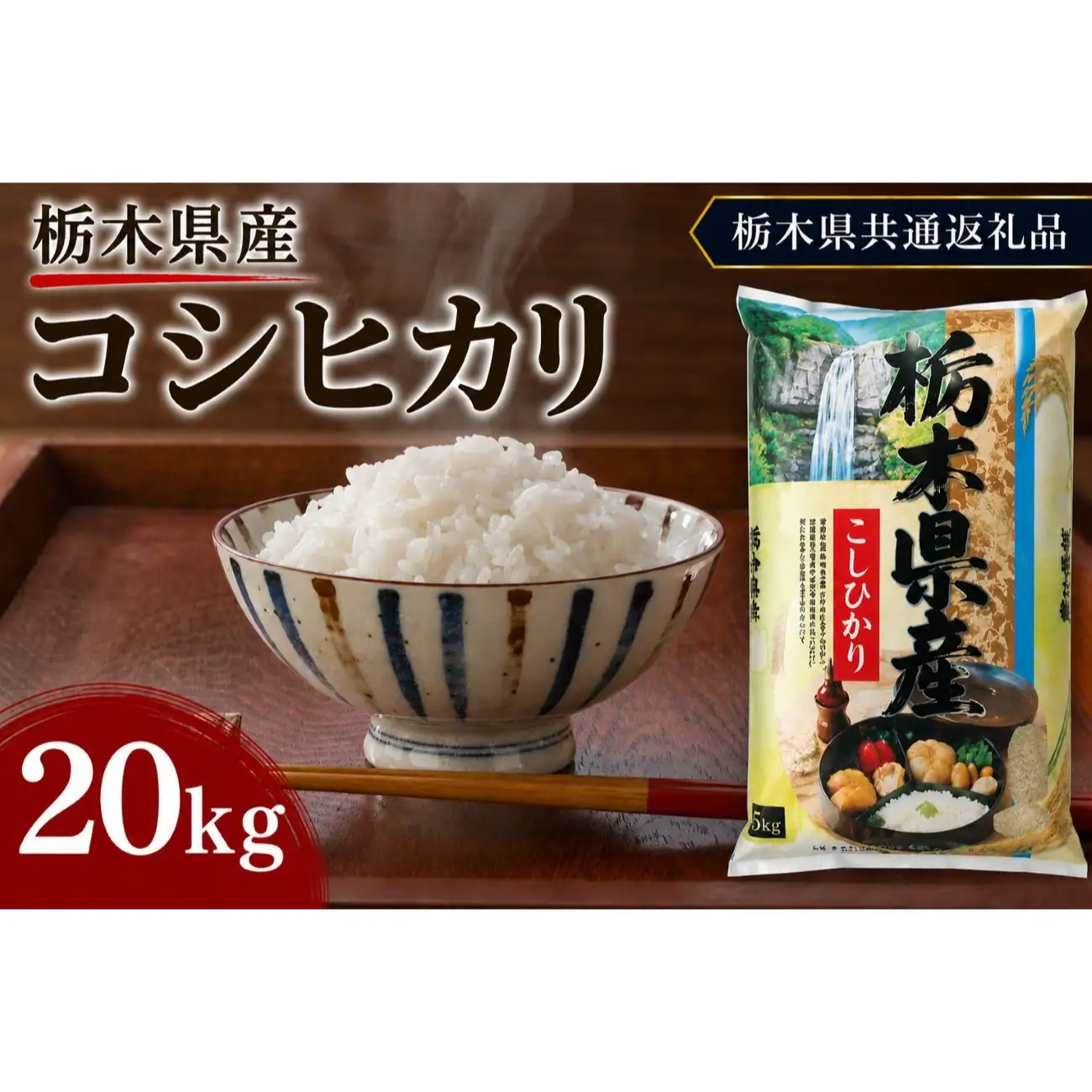 栃木県産 お米 白米 こしひかり 20kg | 栃木県 矢板市　栃木県共通返礼品