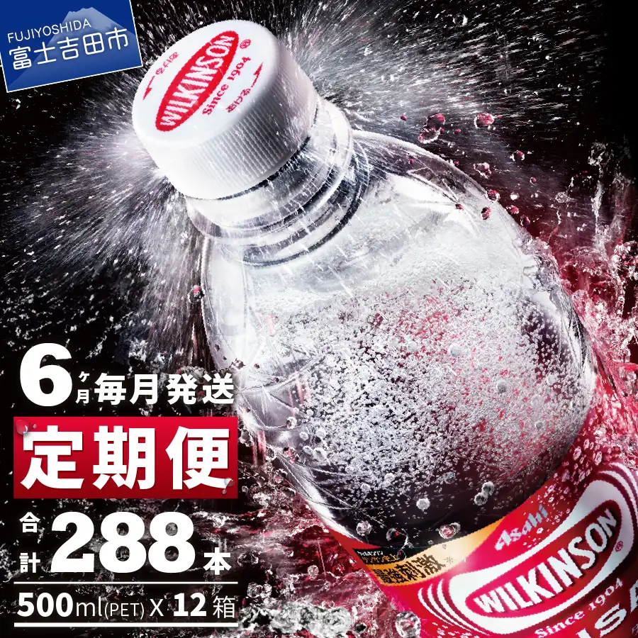 強炭酸水 【6ヶ月お届け！】ウィルキンソンタンサン 2箱 (48本入り) 定期便 アサヒ 炭酸