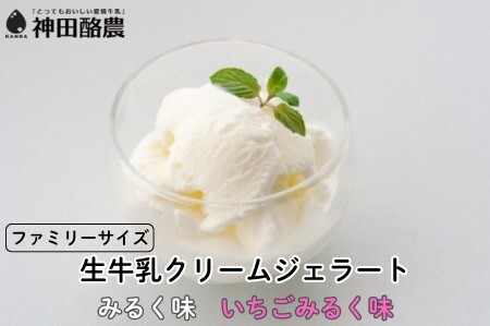 生牛乳クリーム ギフトボックス アイス アイスクリーム ジェラート ミルク いちご スイーツ 冷凍 2K01009