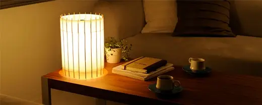 【日吉屋】自立式テーブルスタンド照明 和紙の色（黒）
