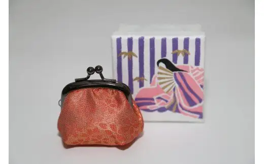 【西陣活性化を応援！】西陣織がま口（桜）