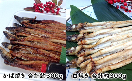 穴子 先行予約 山銀商店 白焼き ・ かば焼き あなご セット （合計約600g)