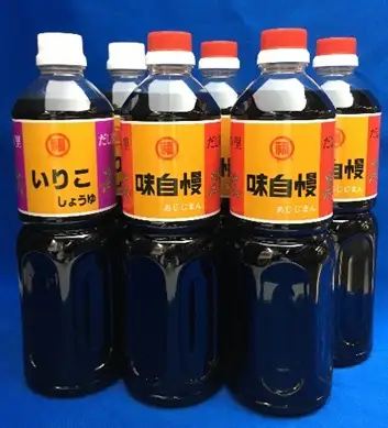 丸福 讃岐の だし醤油 詰合せ 1L 6本セット（しょうゆ しょう油 大容量 調味料 うすくち こいくち 6本入り 1リットル だし 出汁 かつお いりこ 昆布 老舗 淡口 薄口 濃口 丸福醤油 セット 保存 卵かけご飯 吸い物 おでん 鍋） 
